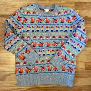 J. Crew boys jacquard fox sweater